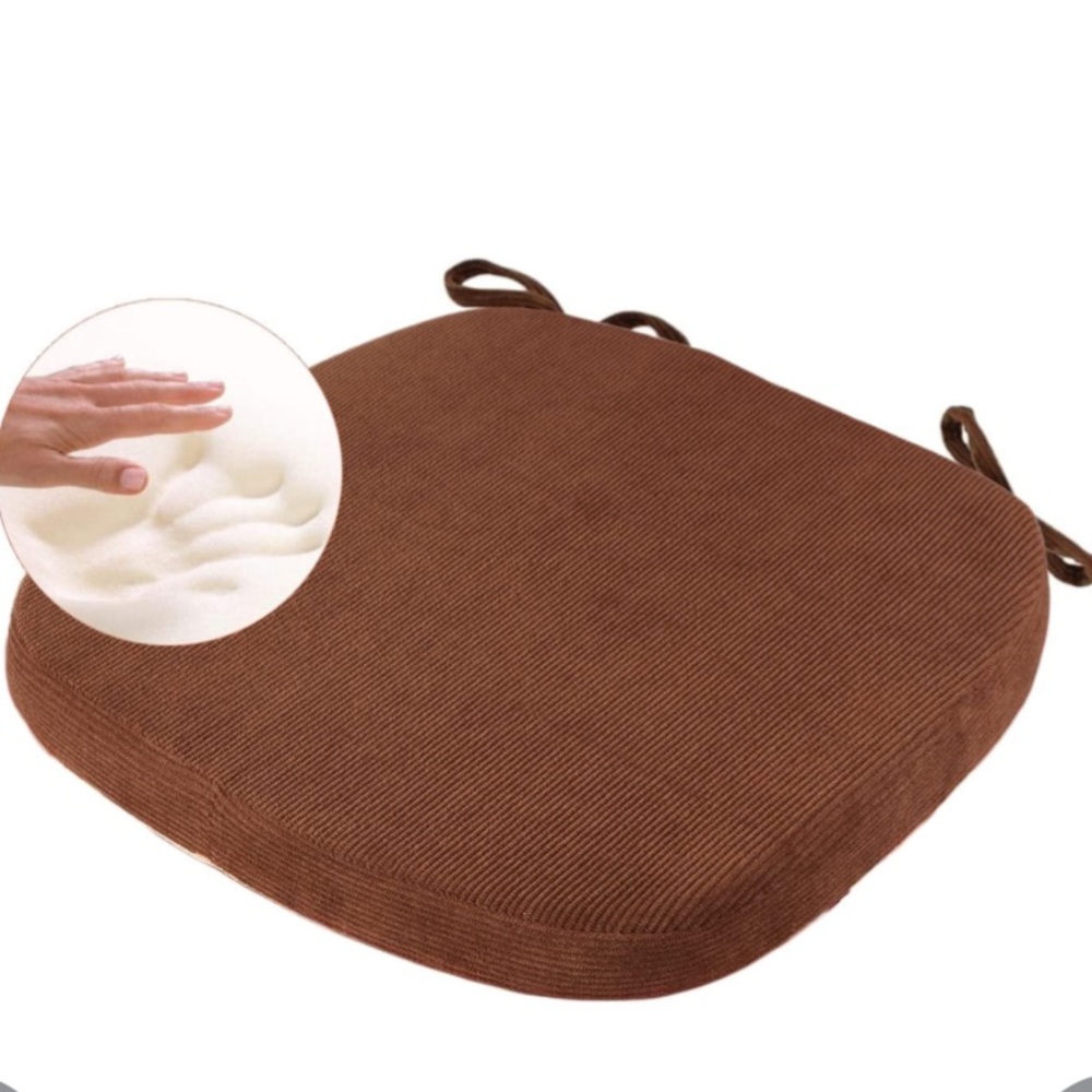 Chestnut Brown Memory Foam Cushion-Pack of 1